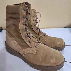 US Military Hot Weather Combat Boots Coyote Brown Vibram Sole 10.5W USA  2016